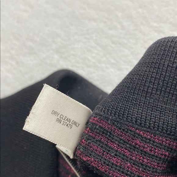 St. Croix Knits Vintage Wool Blend Geometric Pattern Long Sleeve Sweater Polo - Picture 13 of 16